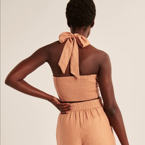 Abercrombie & Fitch Linen Blend Halter Top • NWT - Picture 9 of 9